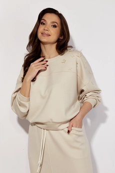Костюм с юбкой 1031 + 1032 слоновая кость SUNDRESS