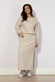Костюм с юбкой 1031 + 1032 слоновая кость SUNDRESS