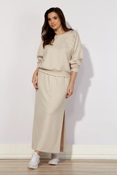 Костюм с юбкой 1031 + 1032 слоновая кость SUNDRESS