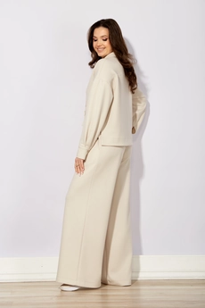 Костюм брючный 1035 + 1036 слоновая кость SUNDRESS