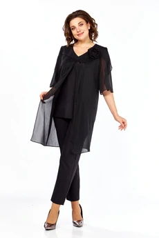 Костюм брючный 617 черный SVT