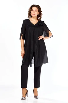 Костюм брючный 617 черный SVT