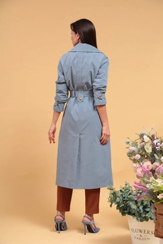 Плащ 13600 голубой SandyNA 