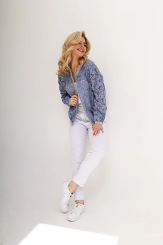 Бомбер 13581 деним SandyNA 