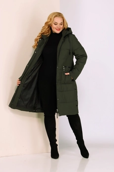Пальто 2047 хаки Shetti