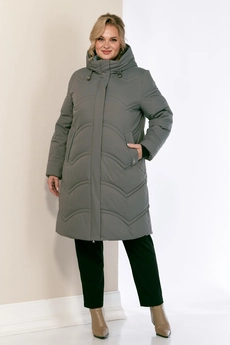 Пальто 2163 хаки Shetti