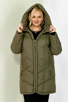 Пальто 2204 олива Shetti