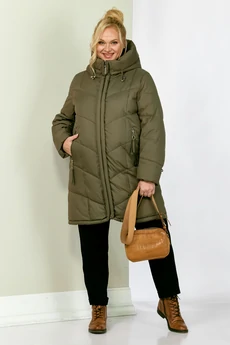 Пальто 2204 олива Shetti