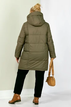 Пальто 2204 олива Shetti