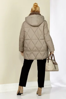 Куртка 2207 бежево-серый Shetti