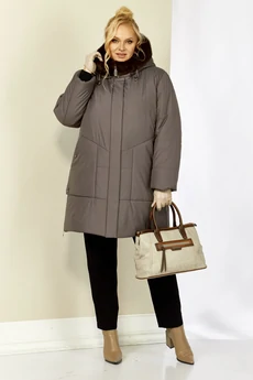 Куртка 2208 серо-лиловый Shetti