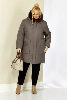 Куртка 2208 серо-лиловый Shetti