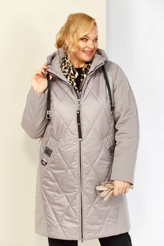 Куртка 2209 бежево-серый Shetti