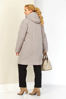 Куртка 2909 бежево-серый Shetti