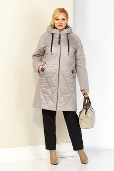 Куртка 2909 бежево-серый Shetti