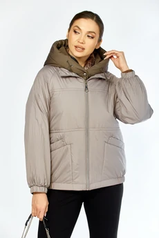 Куртка 2213 бежево-серый Shetti