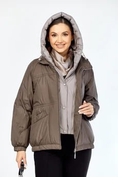 Куртка 2213 пепельно-коричневый Shetti