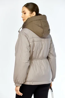 Куртка 2213 бежево-серый Shetti