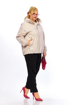 Куртка 2216 бежево-жемчужный Shetti