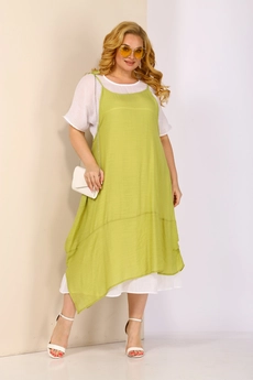 Костюм с платьем 4022 яблоко Shetti