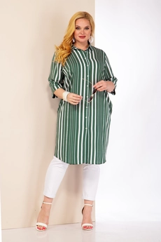Рубашка 4029 хаки Shetti