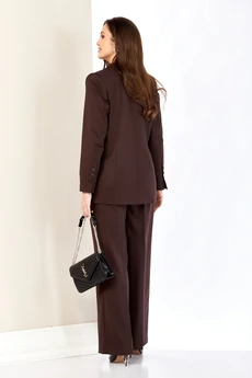 Костюм брючный 4075 горький шоколад Shetti