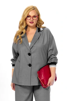 Костюм брючный 4080 серый Shetti