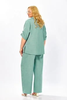 Костюм брючный 4081 мятно-бирюзовый Shetti