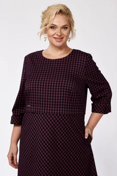 Платье 257 красно-синий СиБон