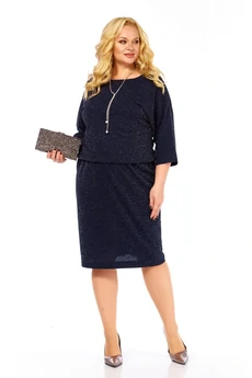 Платье 178 темно-синий СиБон