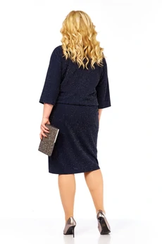 Платье 178 темно-синий СиБон