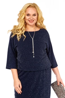 Платье 178 темно-синий СиБон