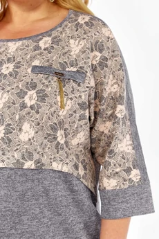 Платье 215 светло-серый СиБон