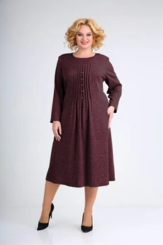Платье 224а бордо СиБон