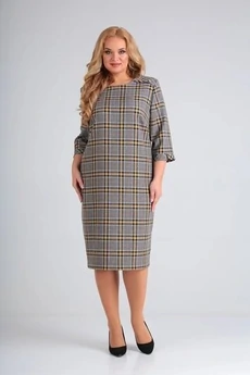 Платье 230 клетка СиБон