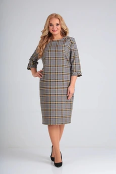Платье 230 клетка СиБон