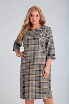Платье 230 клетка СиБон