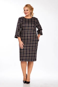 Платье 230 клетка  СиБон