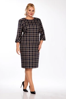 Платье 230 клетка  СиБон
