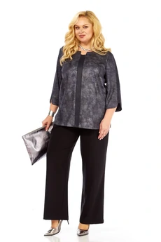 Костюм брючный 372 синий СиБон