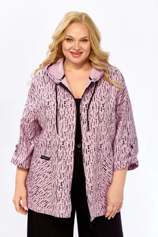 Жакет 0364 розовый с черным СиБон