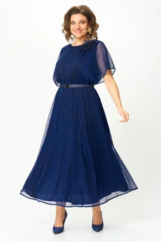 Платье 561 светло-синий Slavia-elit