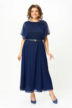 Платье 561 светло-синий Slavia-elit