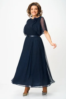Платье 561 синий Slavia-elit
