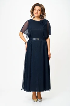 Платье 561 синий Slavia-elit