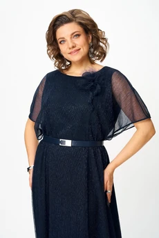 Платье 561 синий Slavia-elit