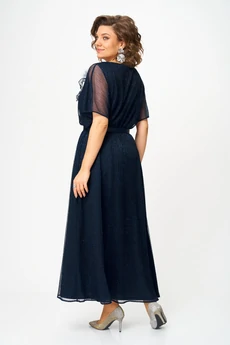 Платье 561 синий Slavia-elit