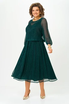 Платье 562 зеленый Slavia-elit