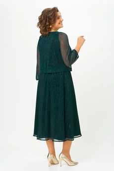 Платье 562 зеленый Slavia-elit