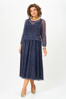 Платье 562 светло-синий Slavia-elit